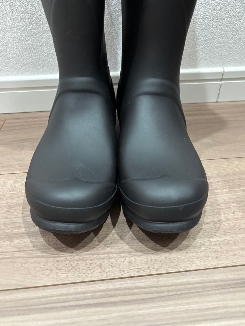 ※美品※HUNTER ブラック レインブーツ バックル付き 25cm