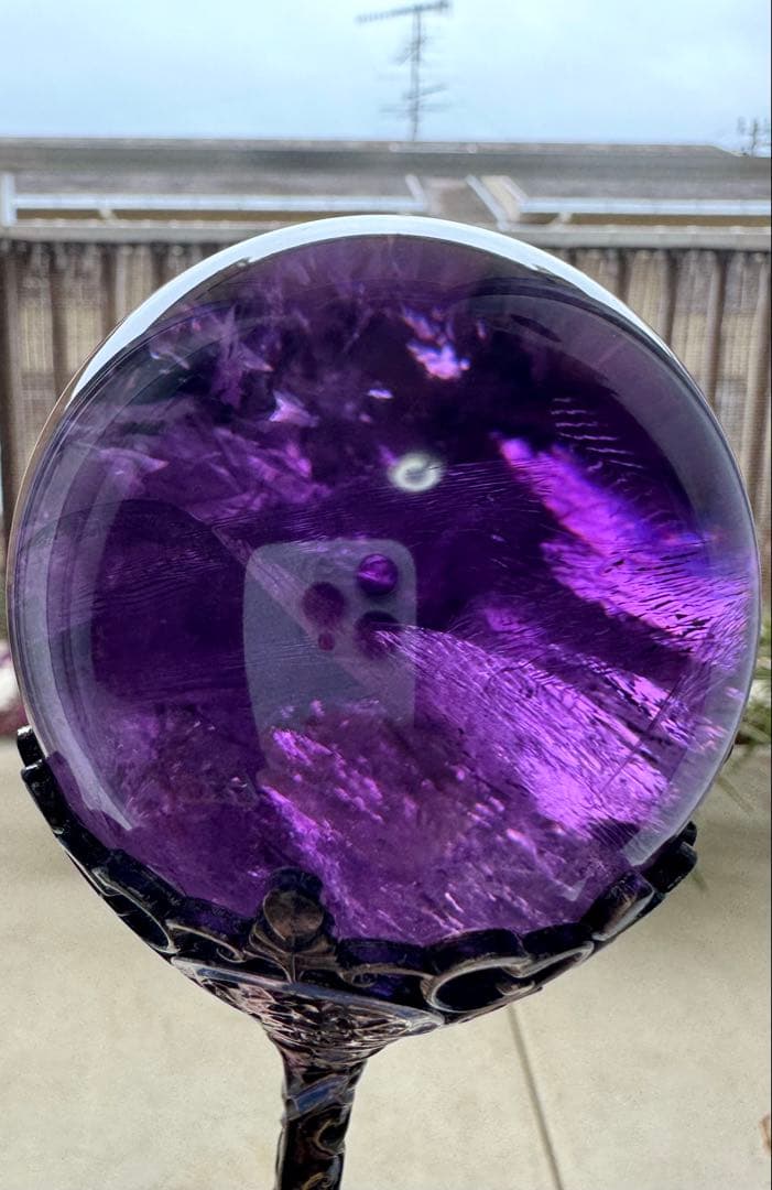 アメジスト スフィア 丸玉 大玉 70mm 最高品質 レア