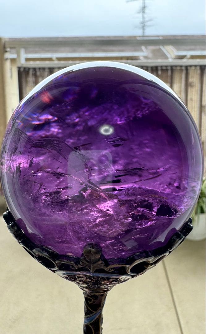 アメジスト スフィア 丸玉 大玉 70mm 最高品質 レア