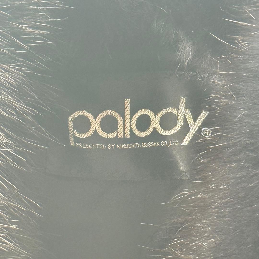 palody アストラカン ロングコート ミンクファー 13 ブラック アウター