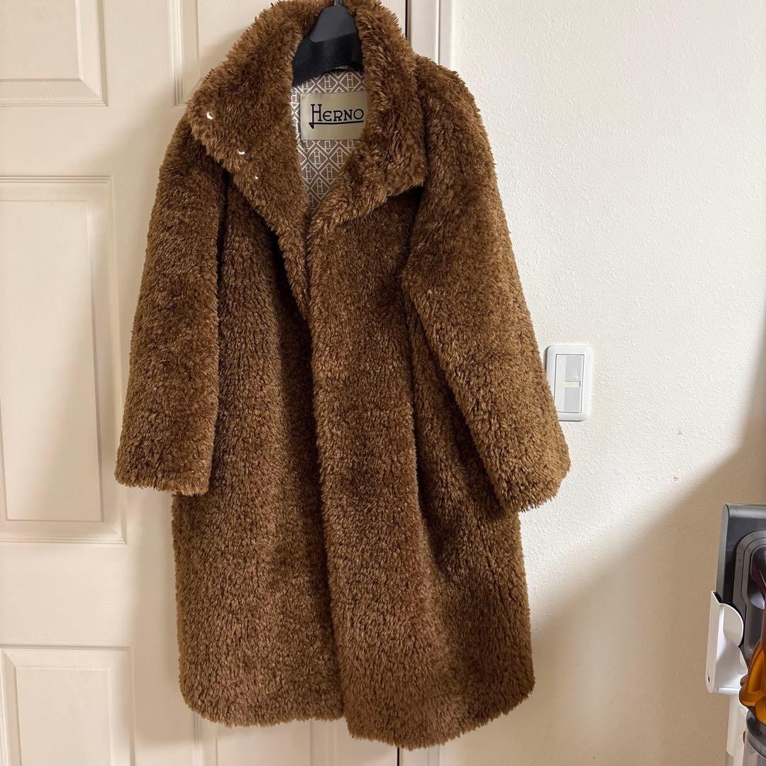 Herno ブラウン ファーコート