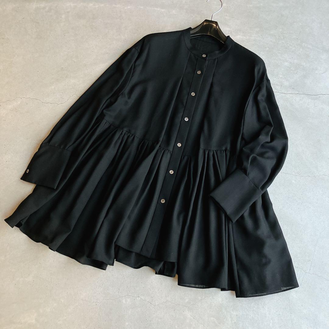 ADORE　アドーア　ウール混ぺプラムブラウス　洗濯可能