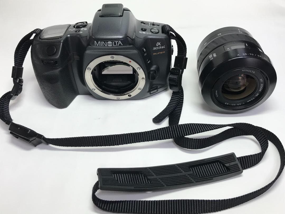 MINOLTA α303si SUPER一眼レフ+AF35-70㎜ズームレンズ
