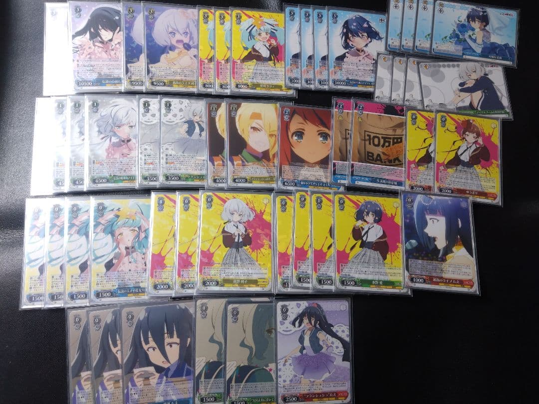 ヴァイスシュヴァルツ 引退品 ゾンビランドサガ デッキ3個+TD2個とパーツ