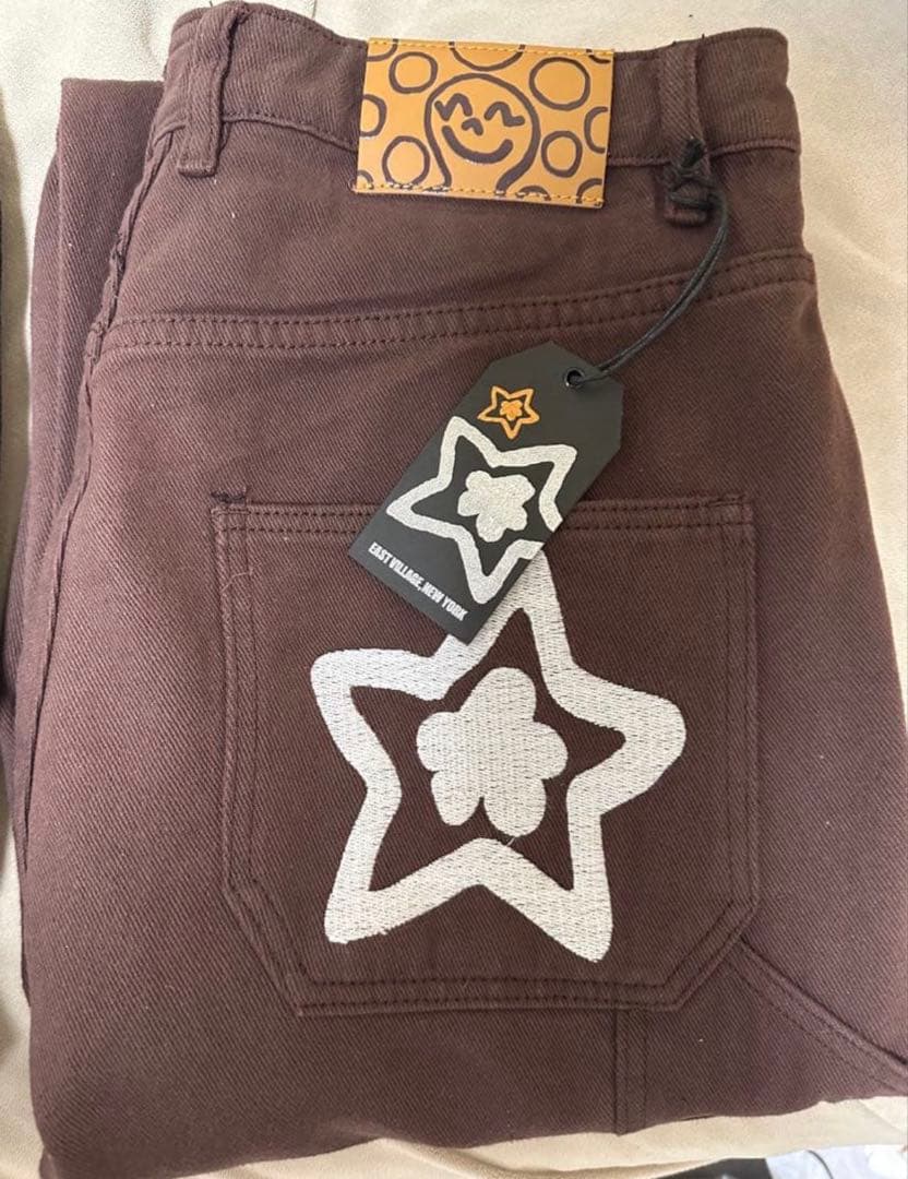 starteamスターチームデニム　ブラウン　茶色 M