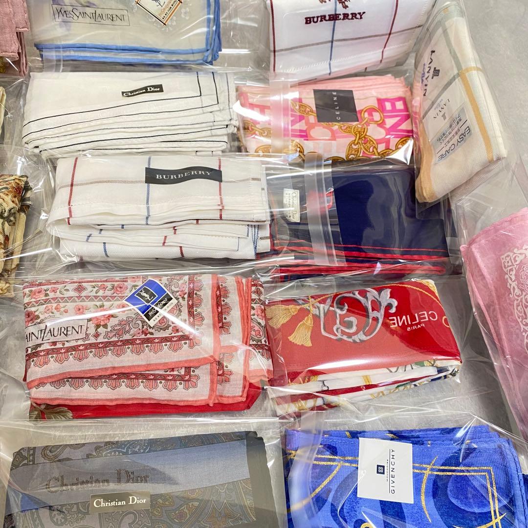 バーバリー Dior セリーヌ イヴサンローラン ハンカチ まとめ セット 大量