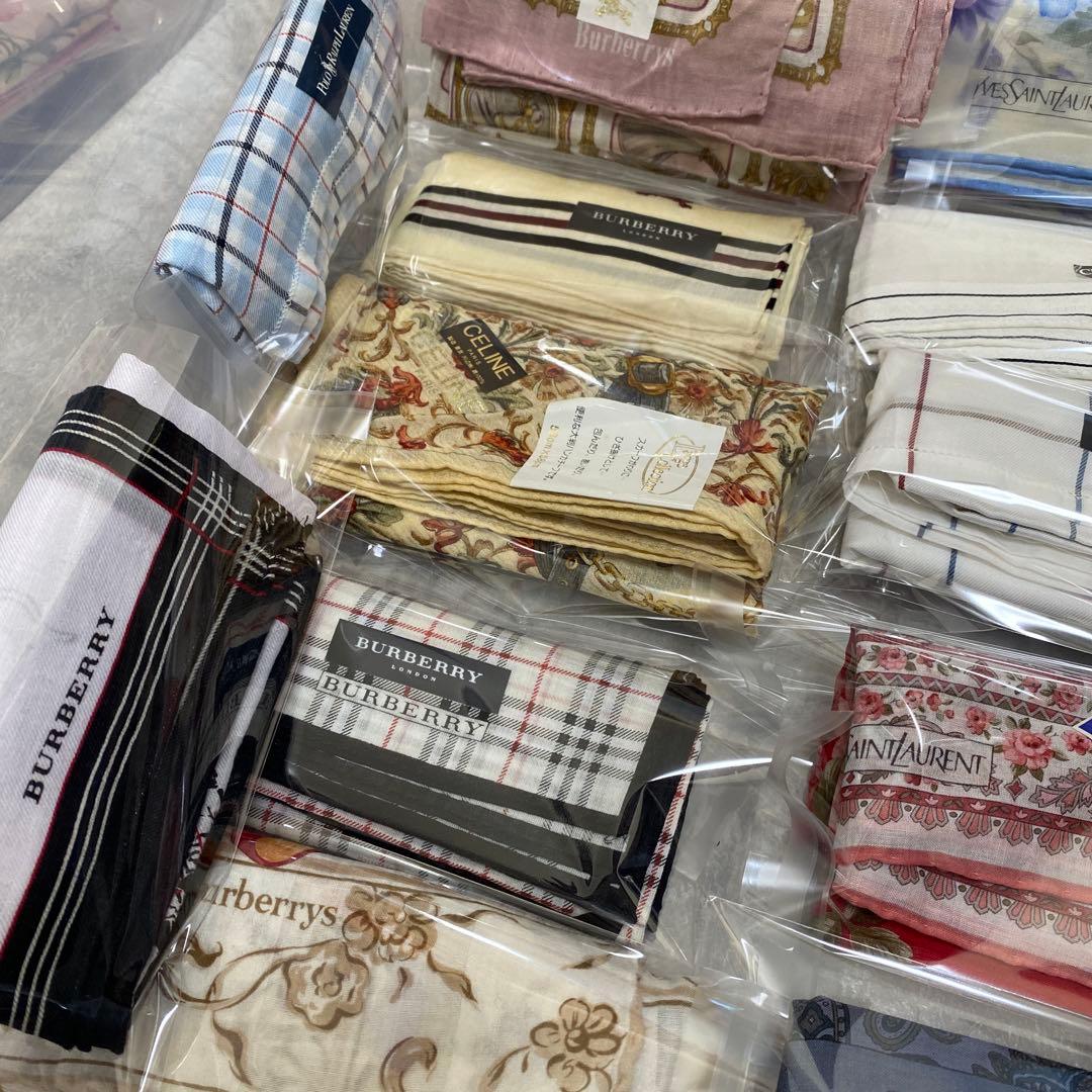 バーバリー Dior セリーヌ イヴサンローラン ハンカチ まとめ セット 大量