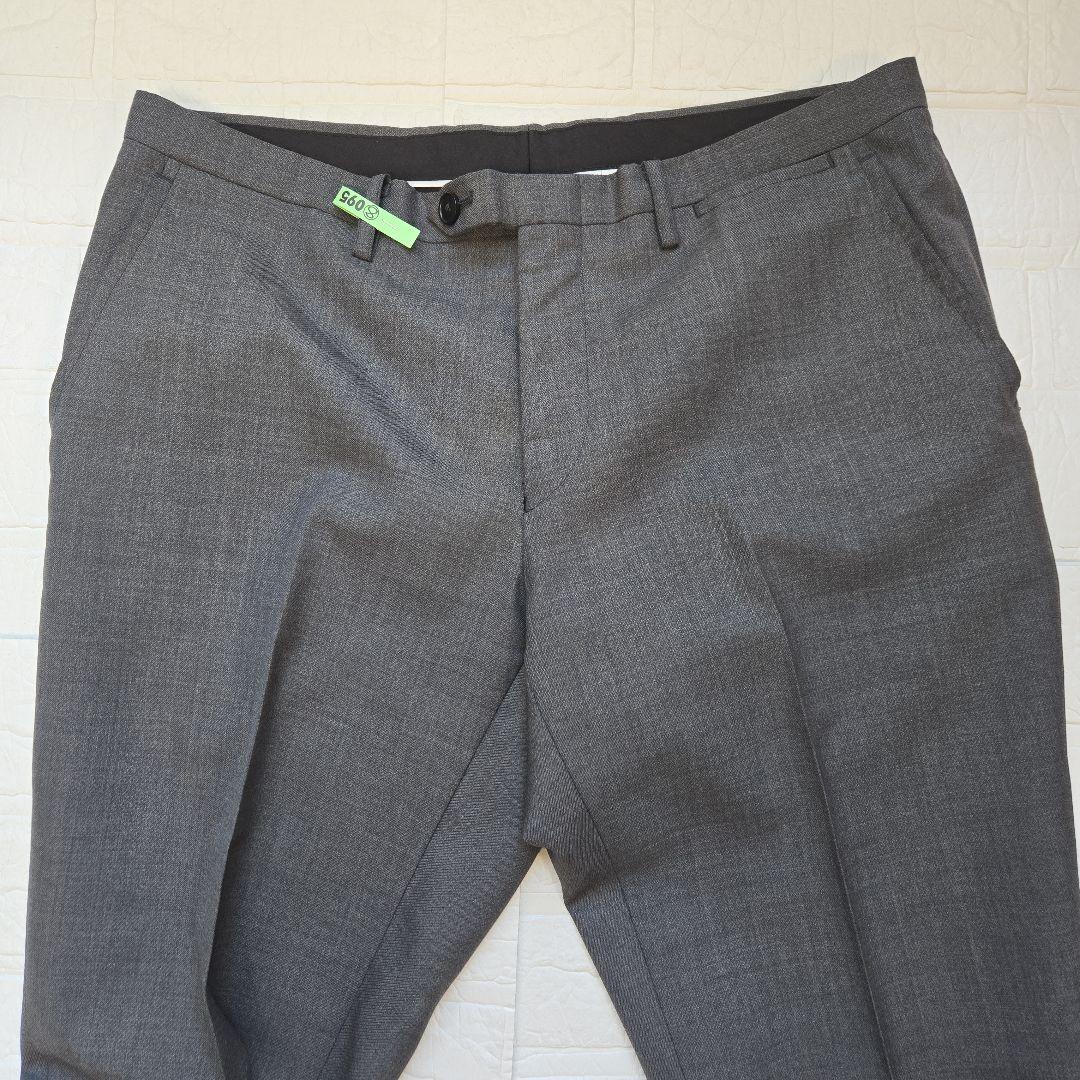 【極美品✨】スーツセレクト　メンズ　スーツ　スリーピース　グレー　標準体型