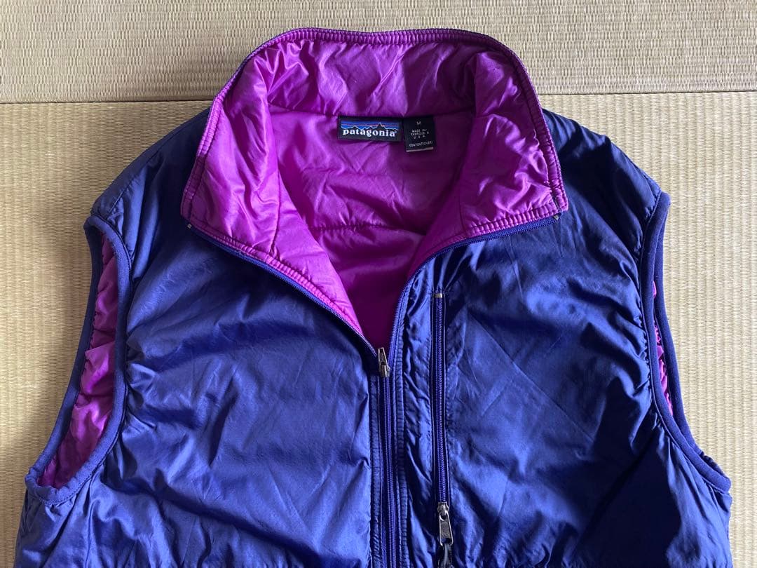 ヨシヒサ　patagonia　95年　パフボール・ベスト　ブライトパープル