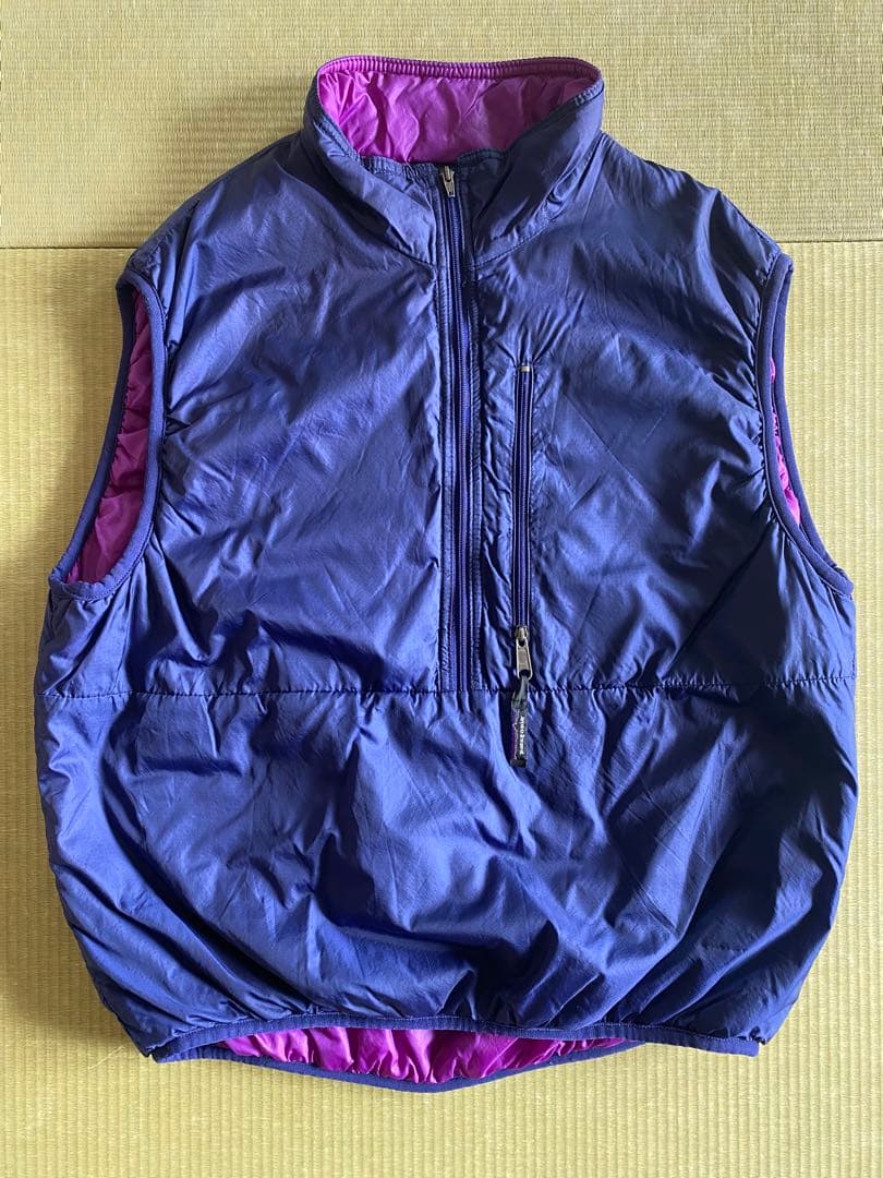 ヨシヒサ　patagonia　95年　パフボール・ベスト　ブライトパープル