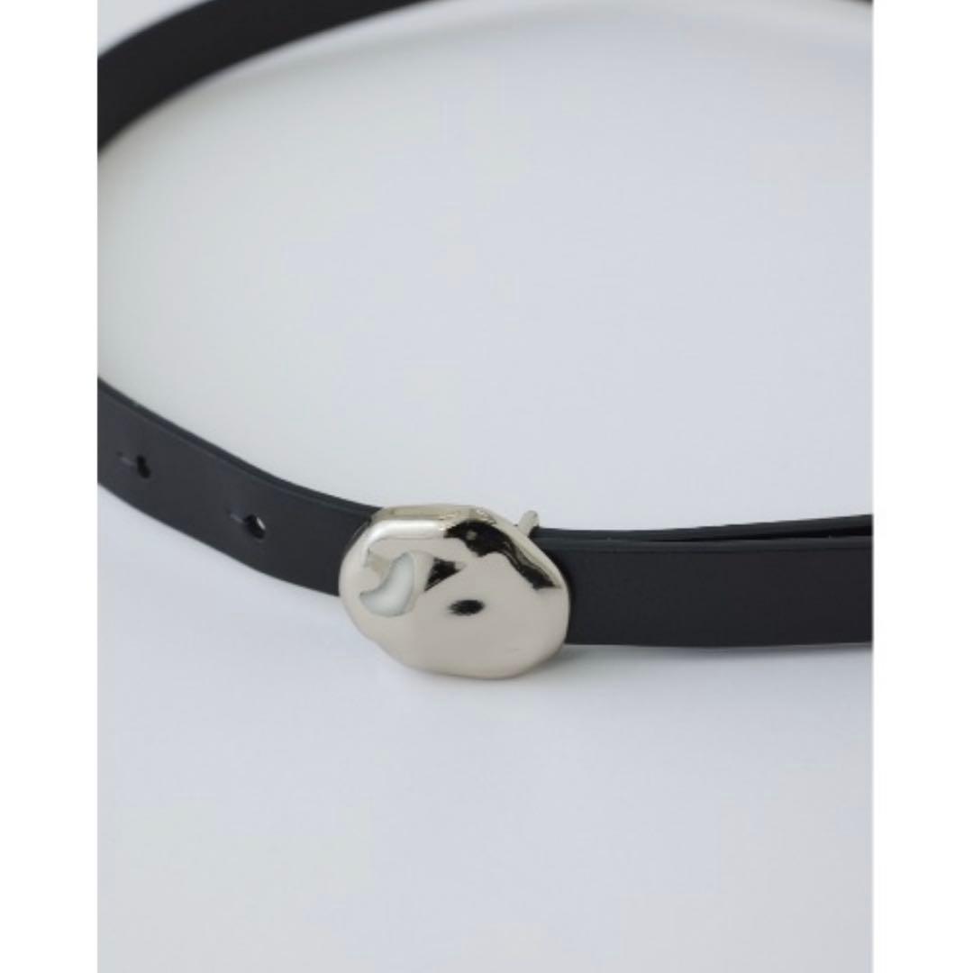 【RIM.ARK】 Stone motif leather belt