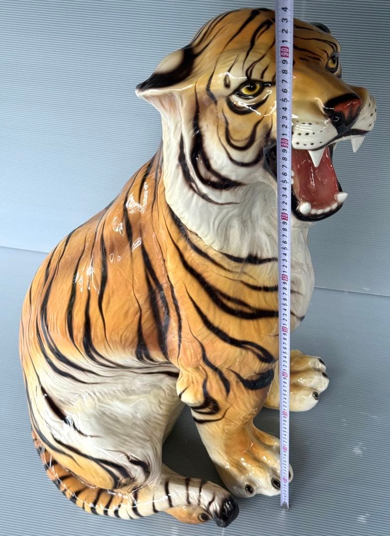 流通無し 超大型♪ 88cm タイガー トラ オブジェ 置き物