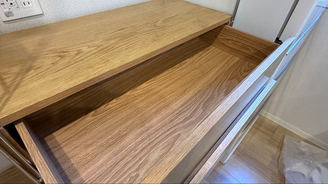 無印良品 ステンレスユニットシェルフ 食器棚 フルセット オーク材棚 分解発送
