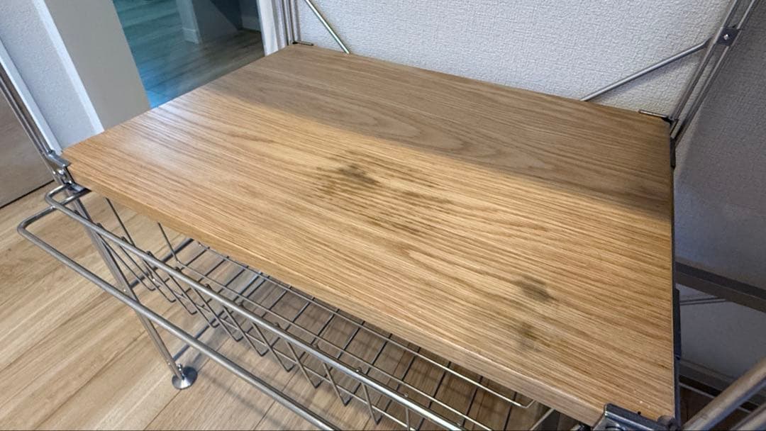 無印良品 ステンレスユニットシェルフ 食器棚 フルセット オーク材棚 分解発送