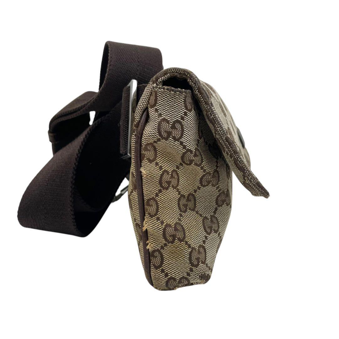 GUCCI グッチ ウエストポーチ　GGキャンバス　ボディバッグ　146304
