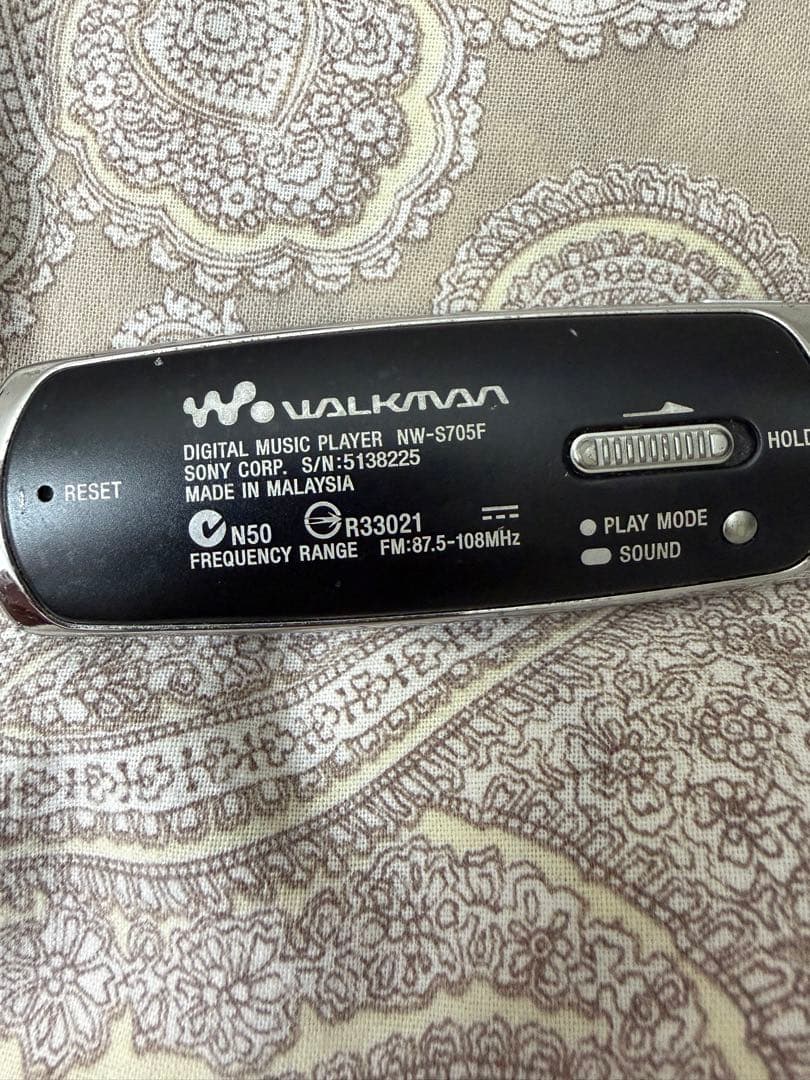 SONY ウォークマン NW-S705F ブラック