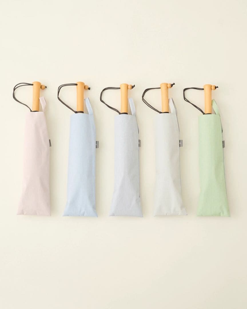 サンバリア100 日傘 2段折り moku (ピンク)