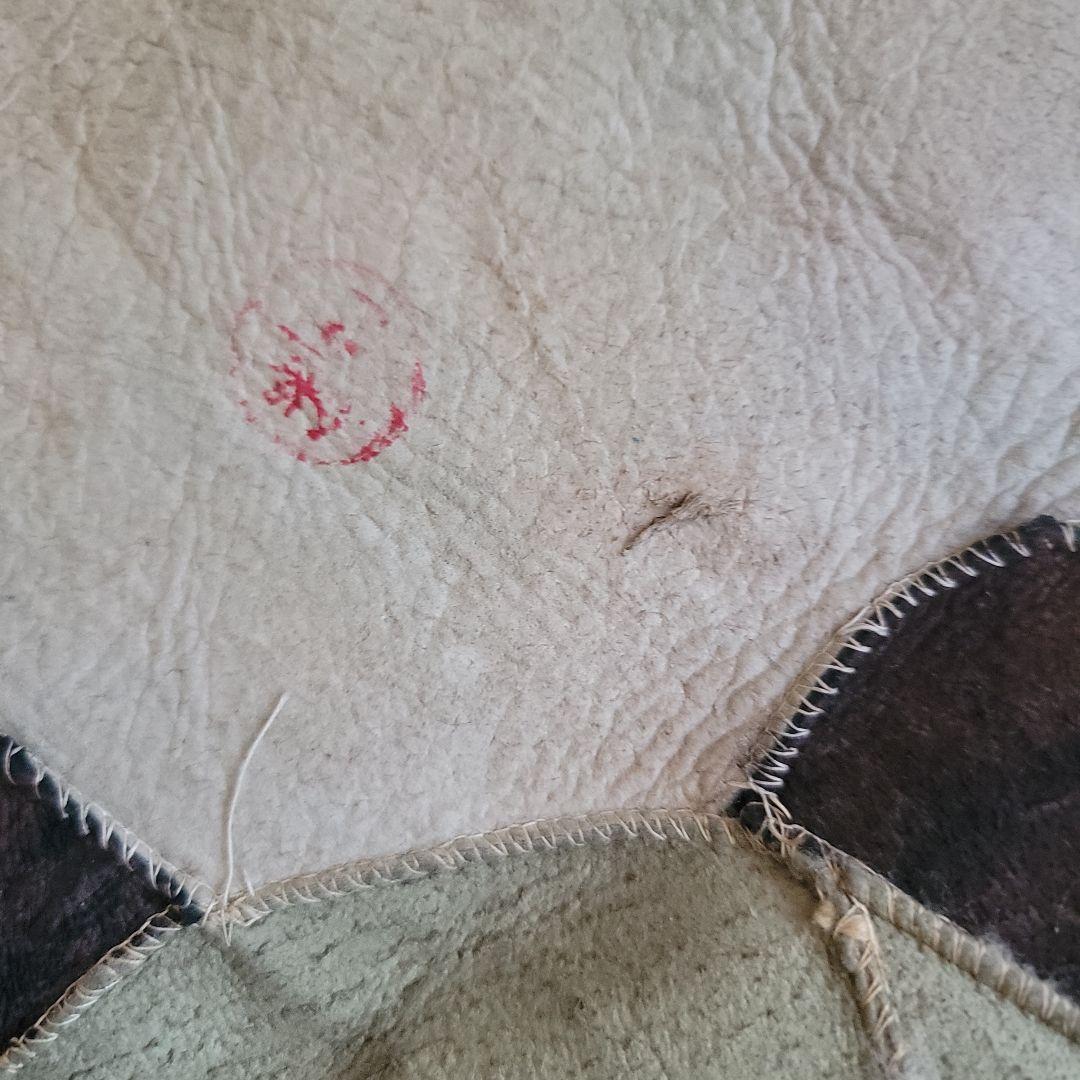 ご契約済みです！　3枚　ムートンラグマット　パンダ座布団ヴィンテージ倉庫片付け品