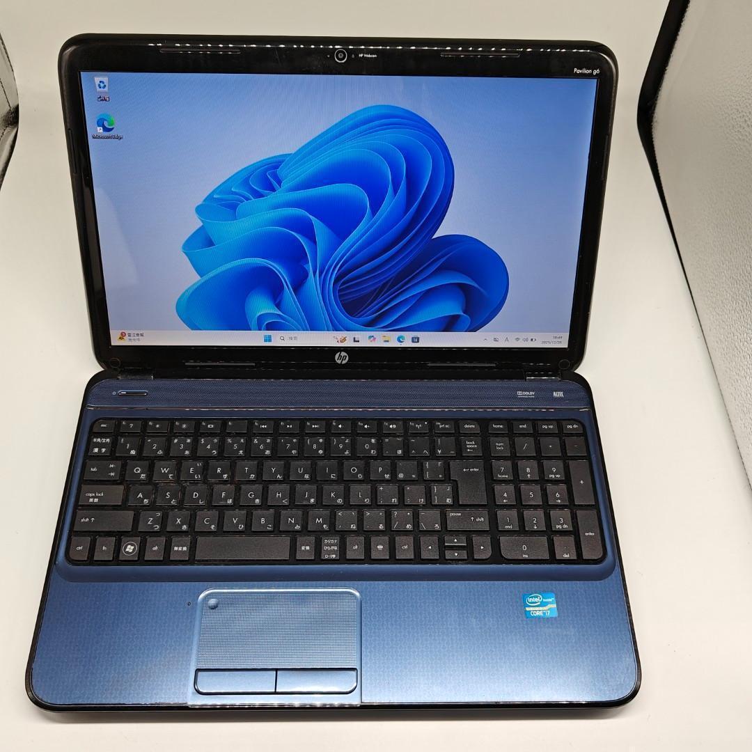 【HP】高速i7 SSD512GB 16GB オフィス付き ブルー ノートPC