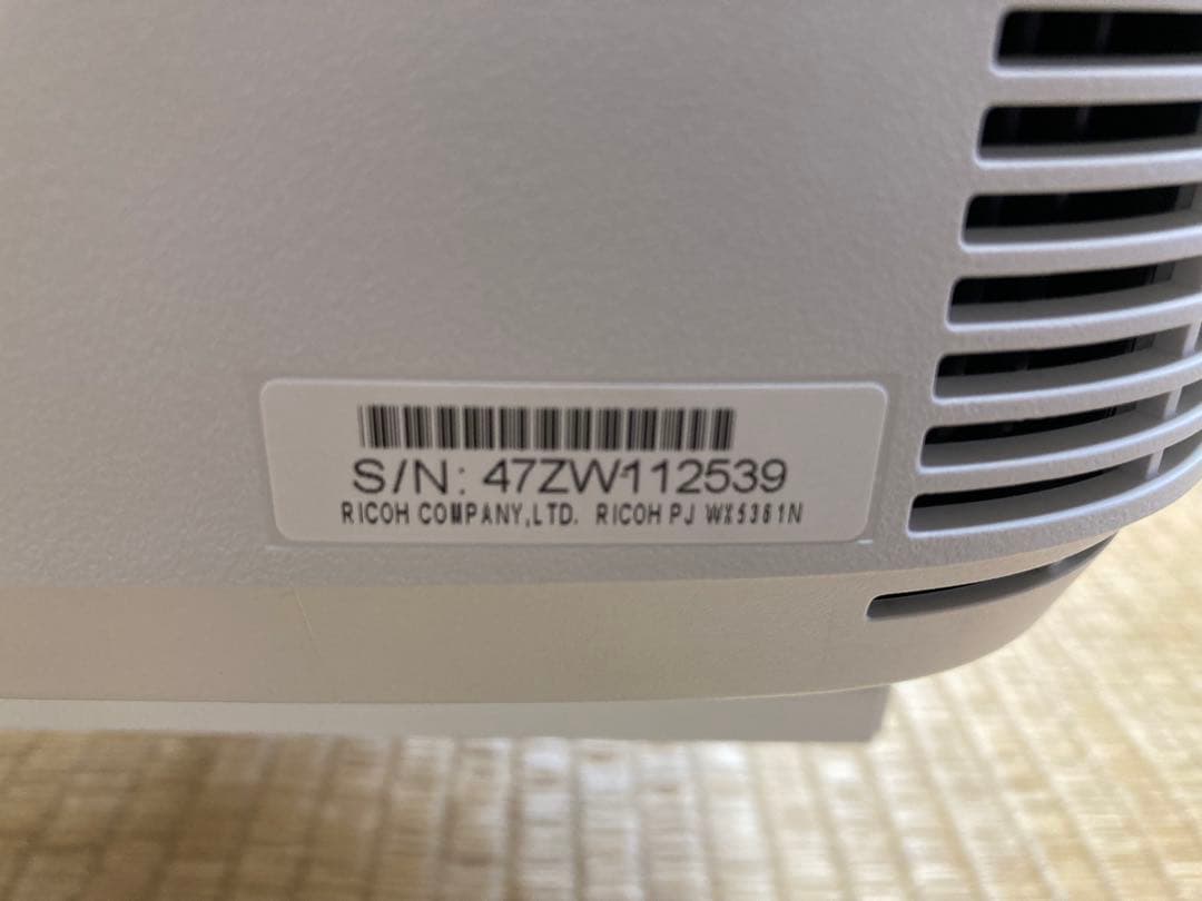 最終値下げ！RICOH PJ WX5361N プロジェクター本体