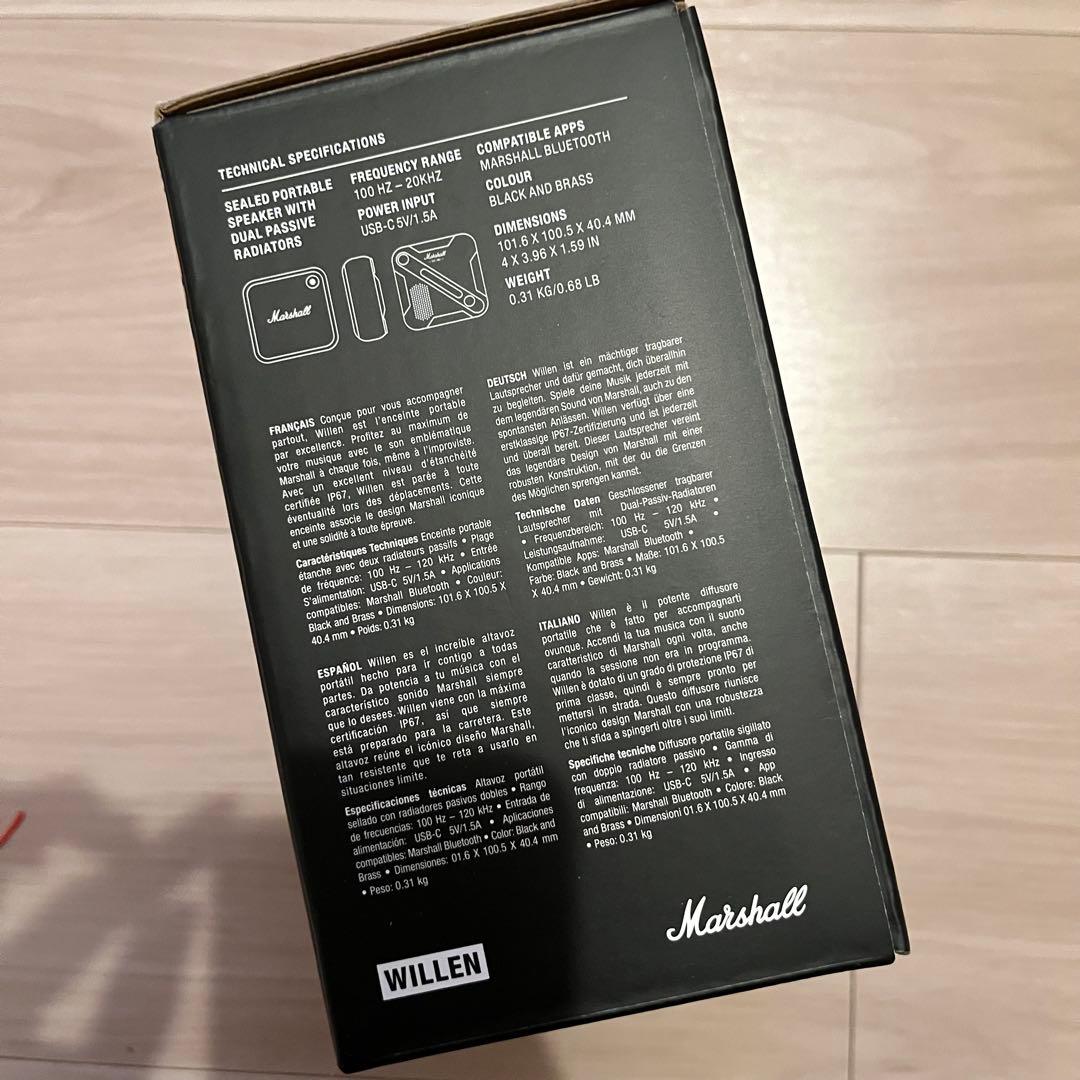 Marshall willen ワイヤレススピーカー ブラック