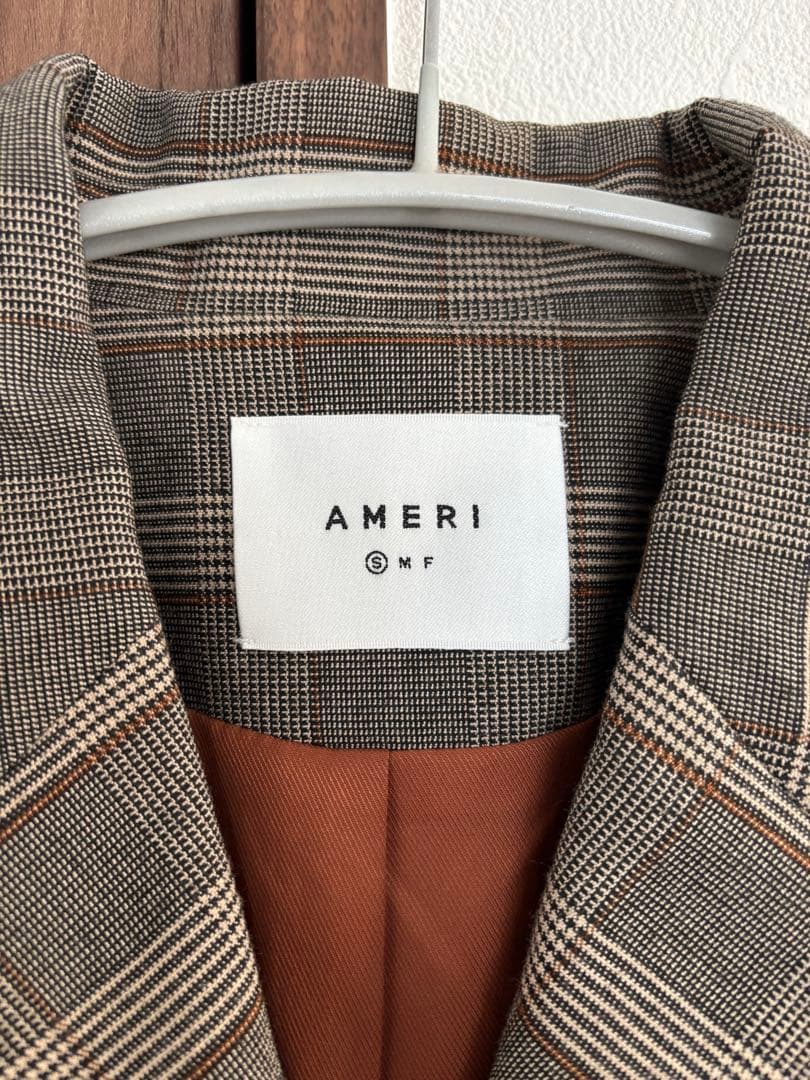 【美品】チェックジャケットワンピース