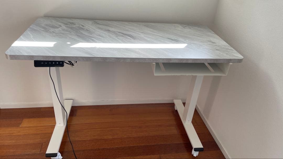 FLEXISPOT 昇降式デスク マーブル天板 幅120cm