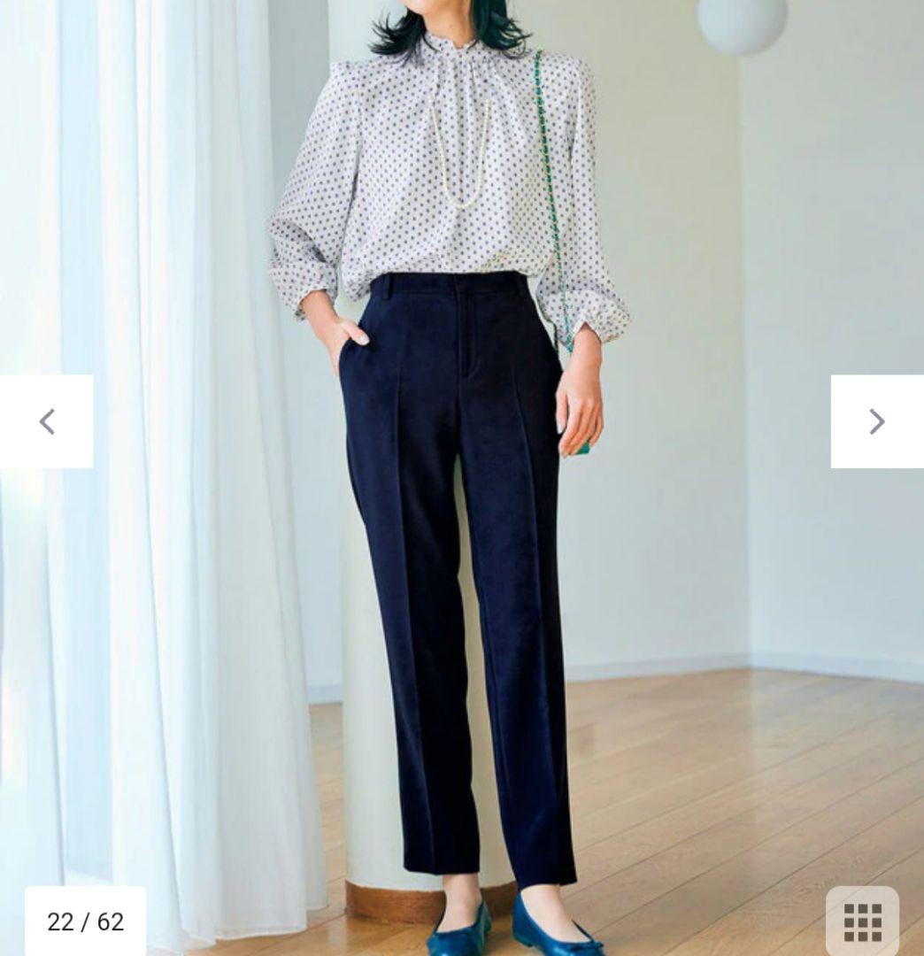 40号 23区【セットアップ対応】トリアセダブルジョーゼット パンツ