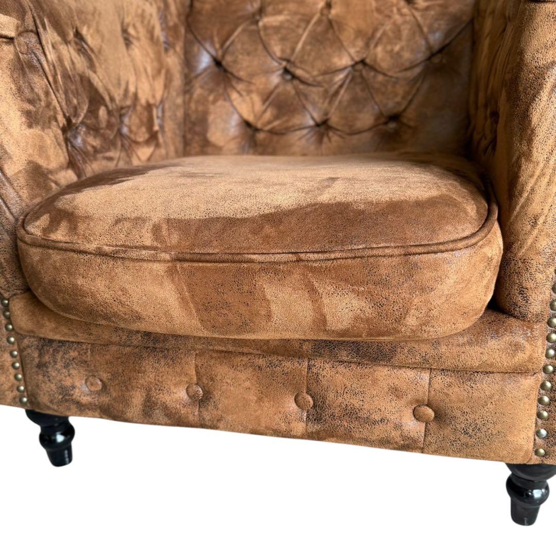 HR641 VINCENT コンパクトチェスターフィールド シングルソファ