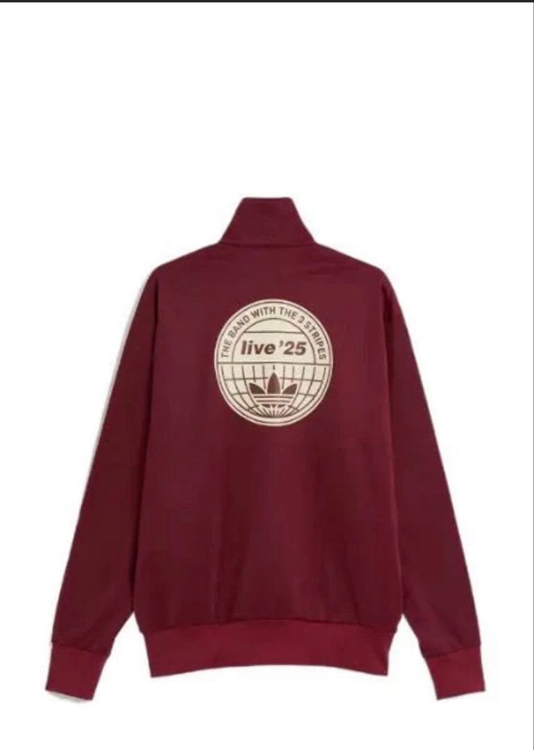 Oasis adidas バーガンディ ジャージ