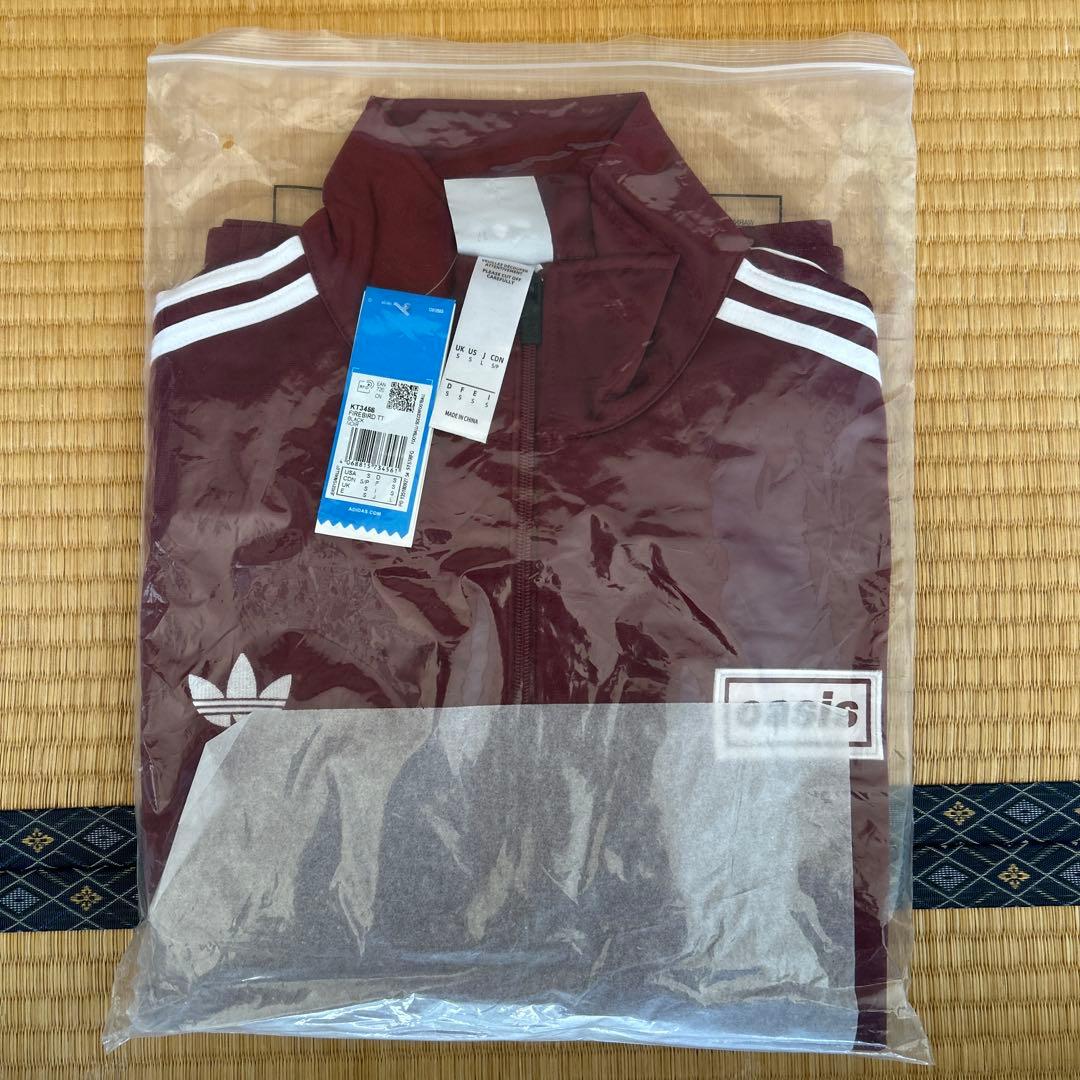 Oasis adidas バーガンディ ジャージ
