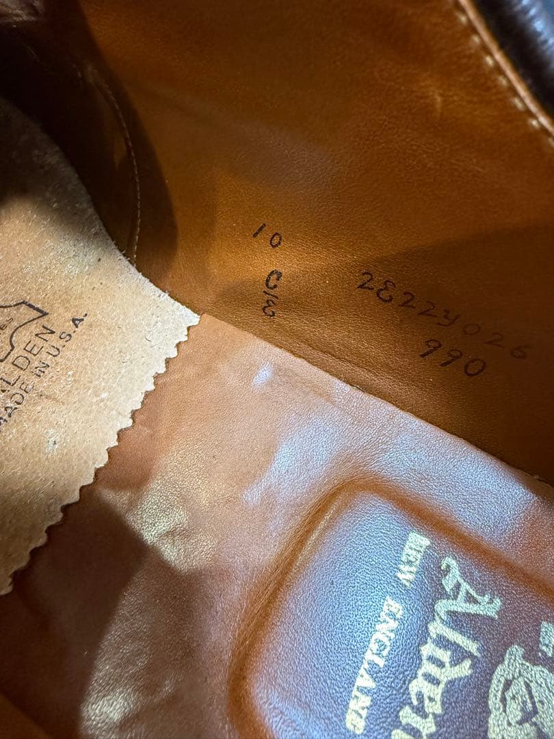 Alden 990 10E オールデン プレーントゥ alden990