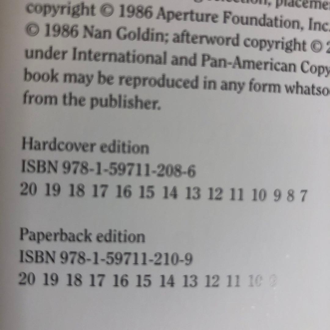 洋書 Ballad of Sexual Dependency Nan Goldin