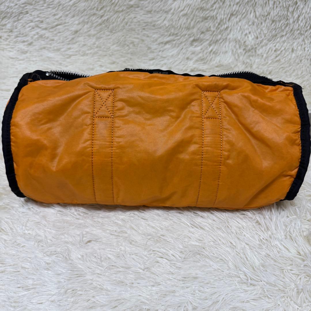 ✨美品✨　PORTER ポーター ミニボストン ドラムバッグ ブラック　タンカー