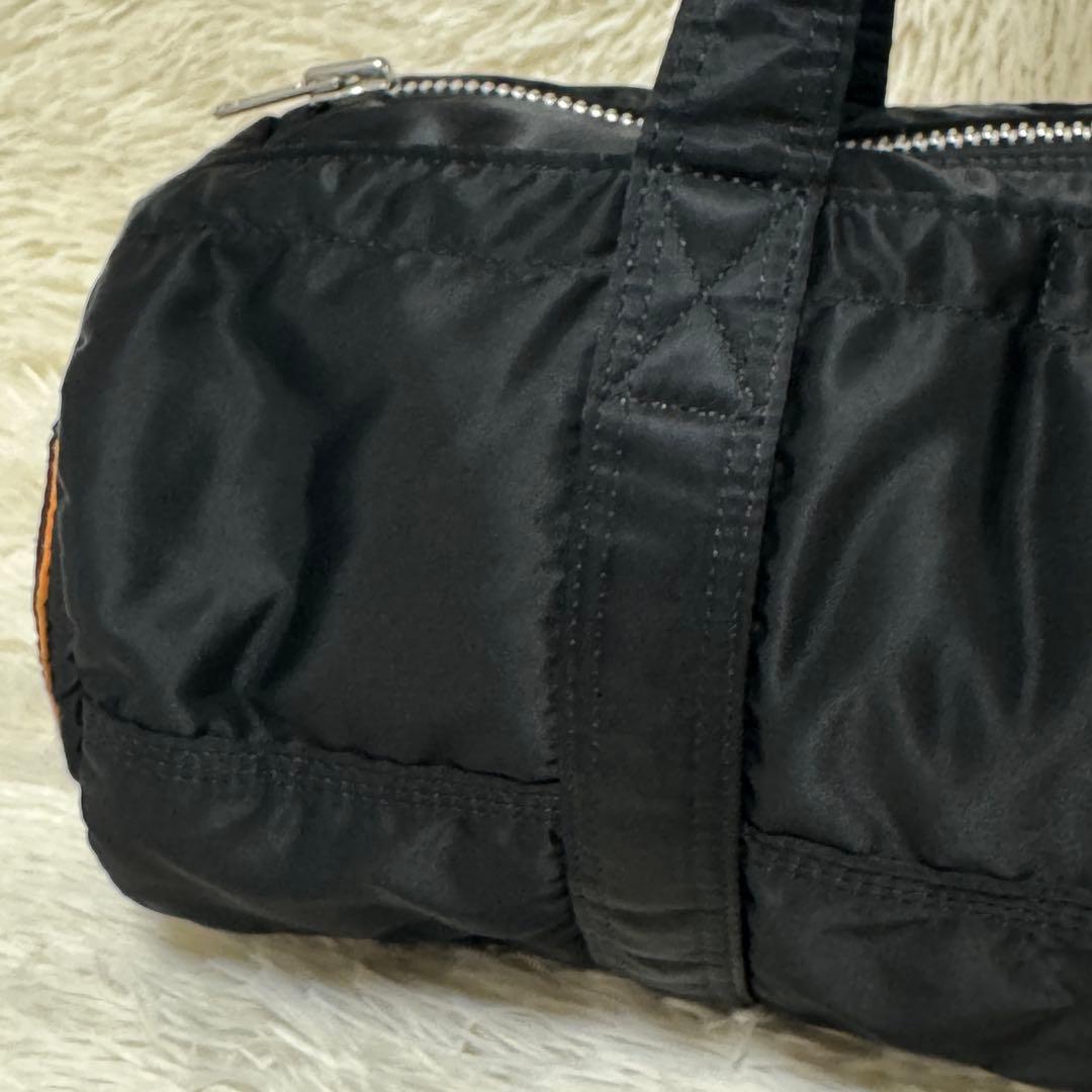✨美品✨　PORTER ポーター ミニボストン ドラムバッグ ブラック　タンカー