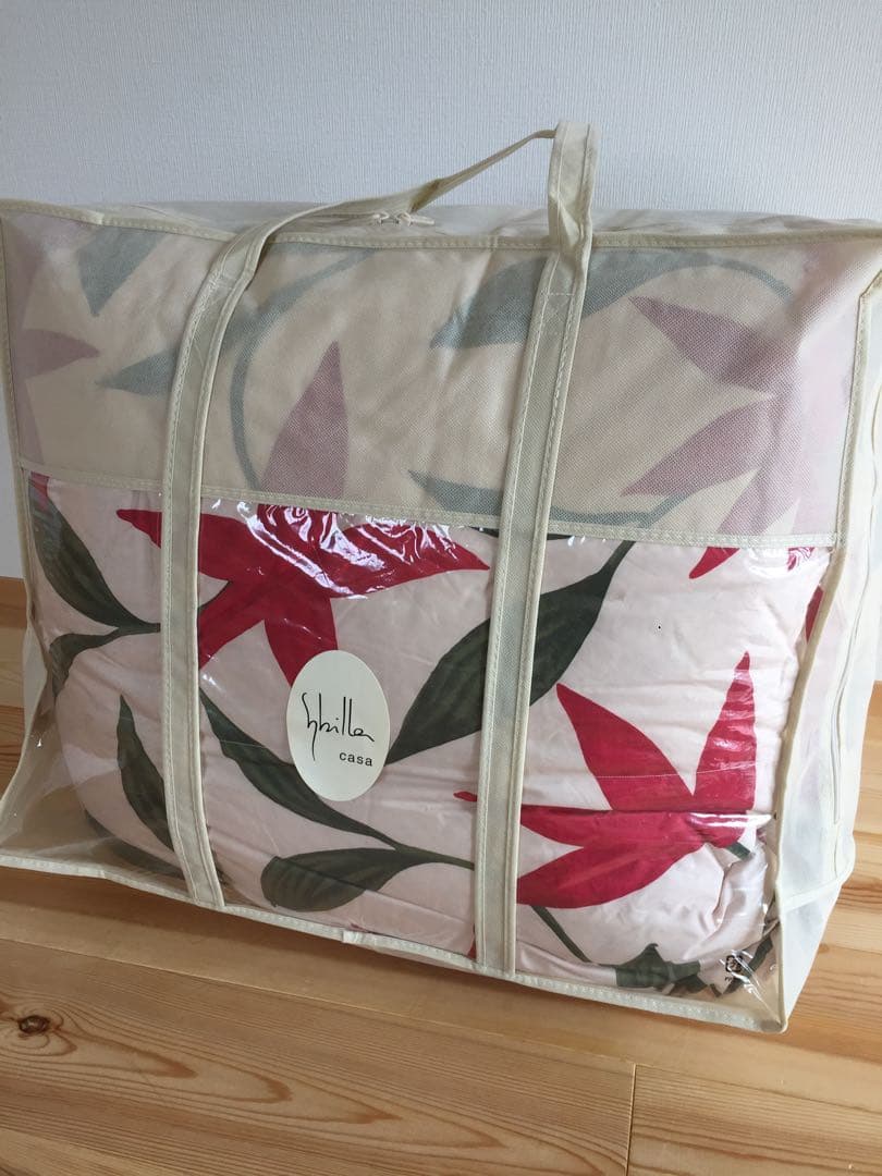 冬用【シビラ】羽毛布団　シングル　150×210 フローレス ベージュ