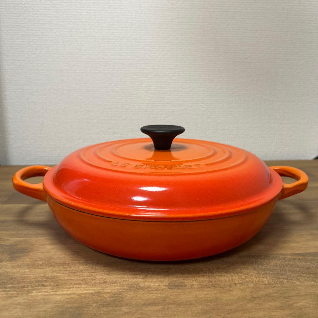 ル・クルーゼ（Le Creuset）ビュッフェ・キャセロール 22cm オレンジ