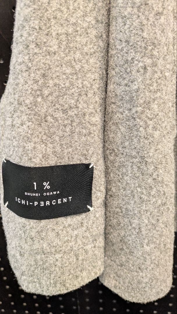 Ichi Percent グレー ダブルブレストジャケット