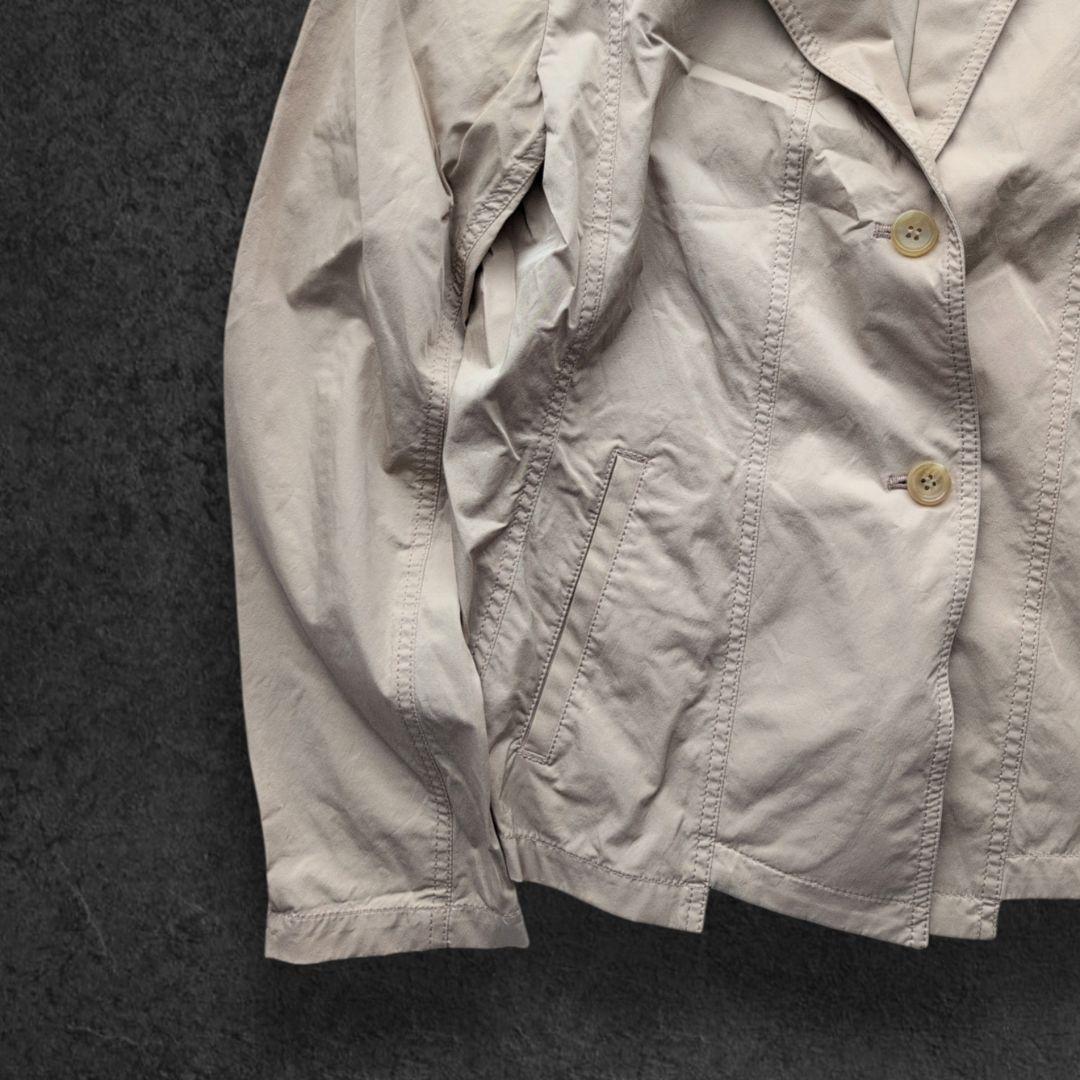 イッセイミヤケ 2Bシングル テーラードジャケット ベージュ 3号 ナイロン