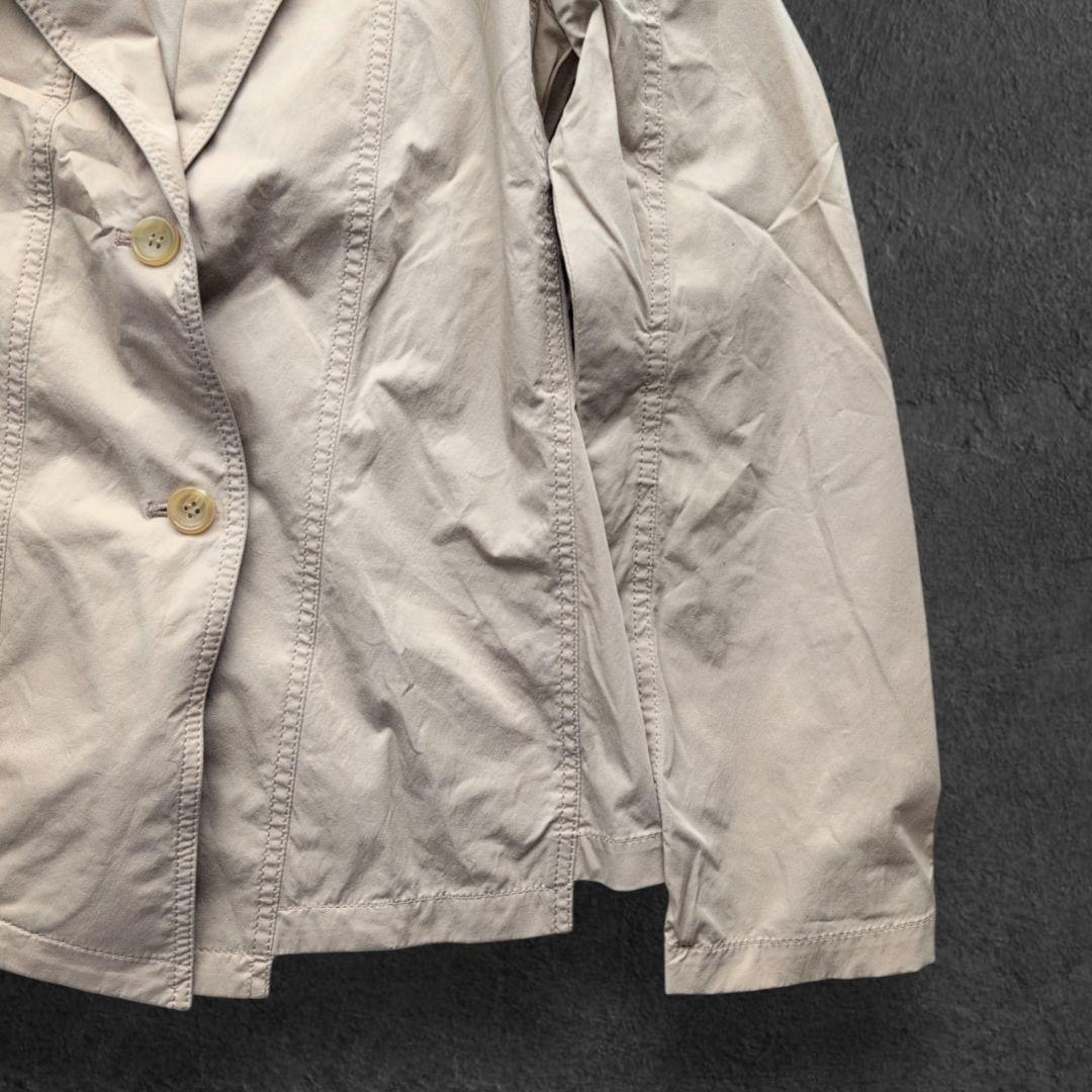 イッセイミヤケ 2Bシングル テーラードジャケット ベージュ 3号 ナイロン