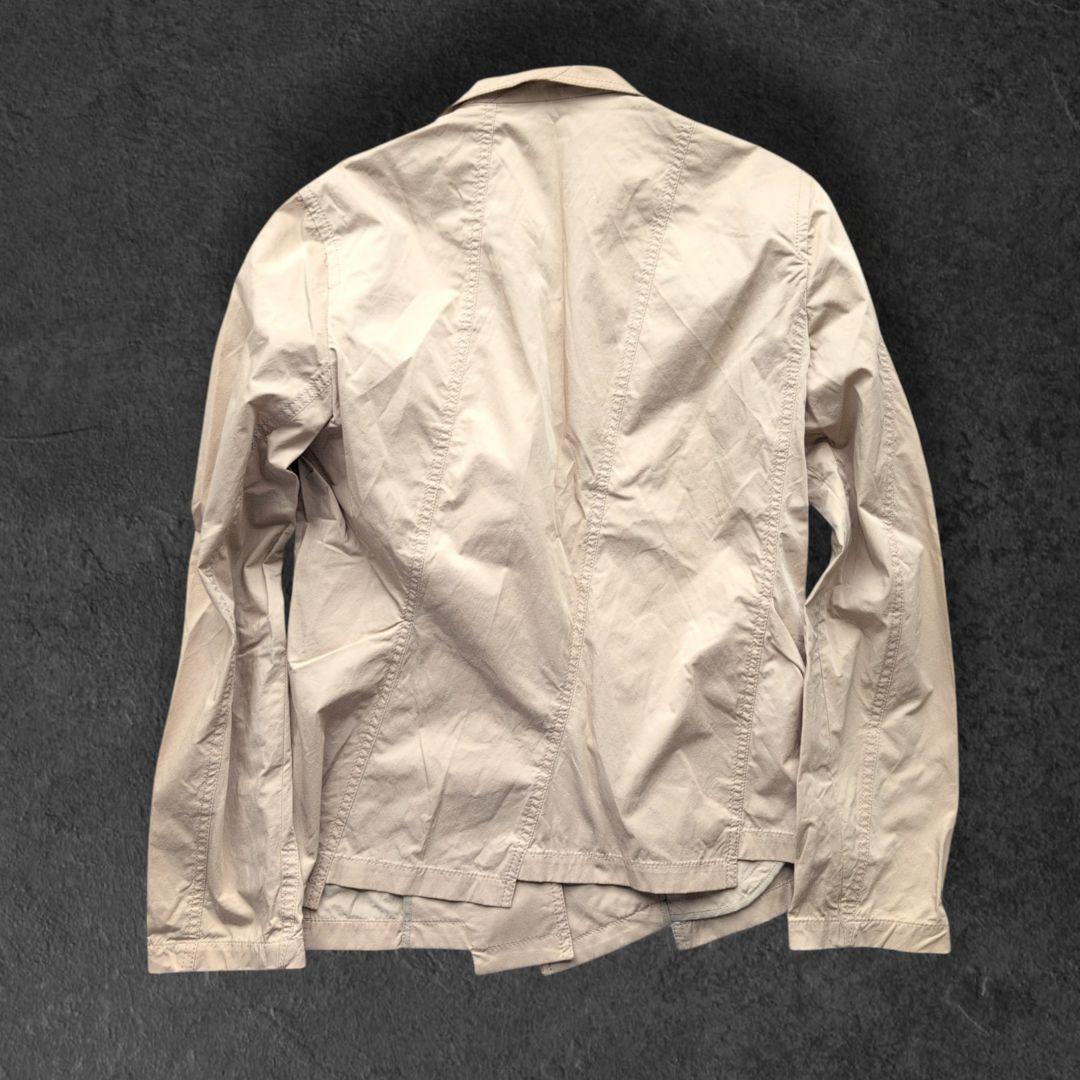 イッセイミヤケ 2Bシングル テーラードジャケット ベージュ 3号 ナイロン