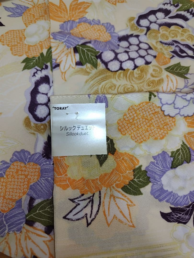 岡重　唐獅子と牡丹　シルック　替え袖