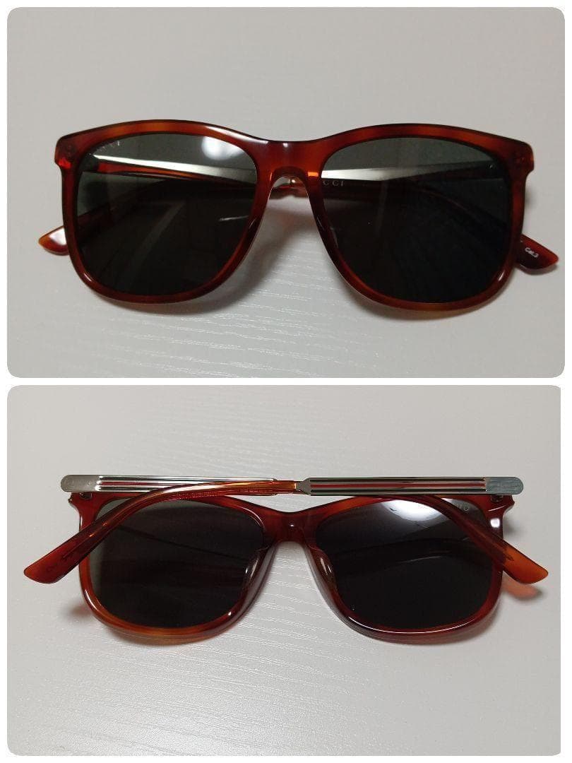 極美品　グッチ　サングラス　0078SK　ブラックレンズ　べっ甲柄　即日発送