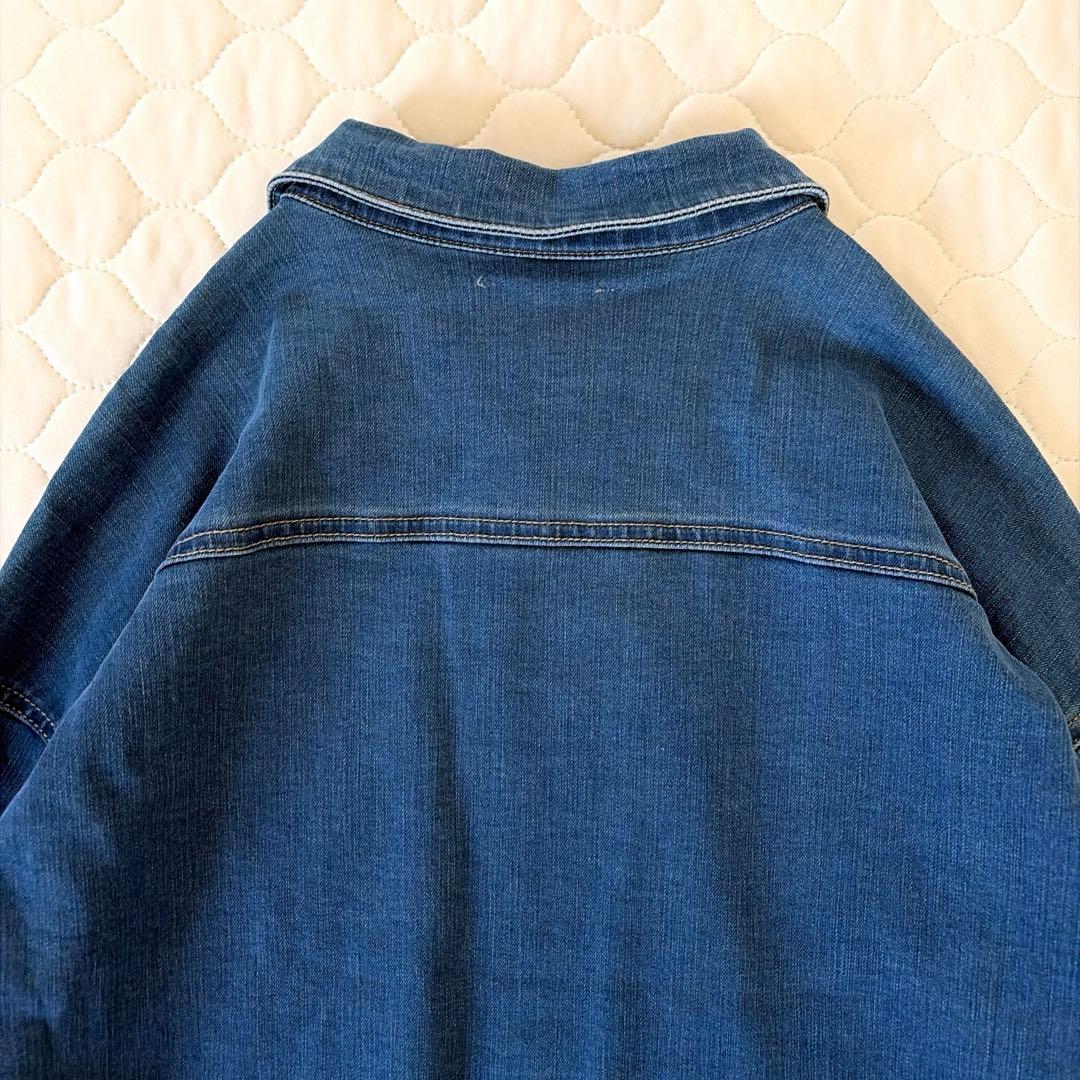 【極美品】BEARDSLEY 袖パフGジャン　インディゴブルー