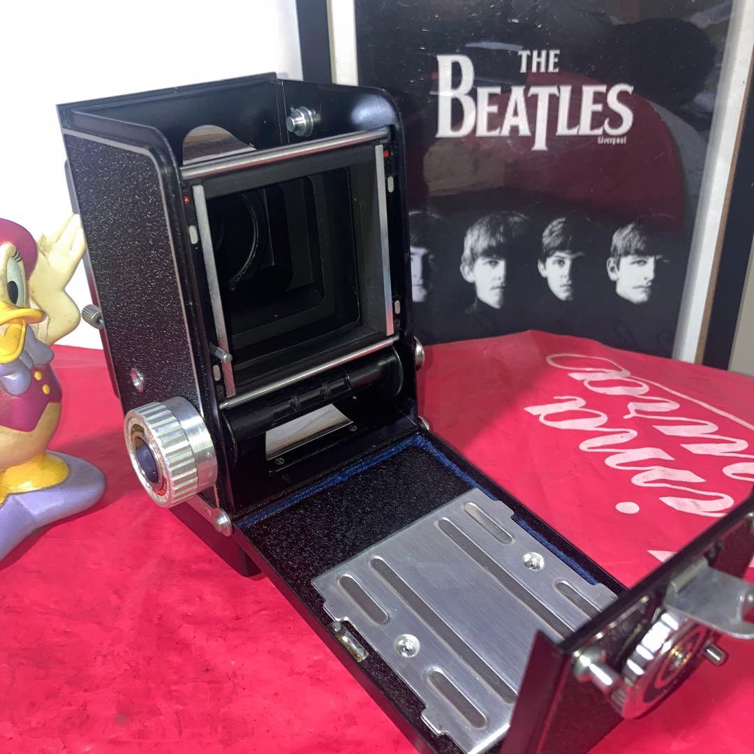 ヴィンテージ理研RICOHFLEX 二眼レフ外観合皮塗装目立つ傷無機能動作完動品