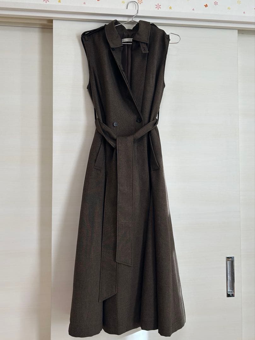 L'Or （ロル）L'or Sleeveless Coat Dress