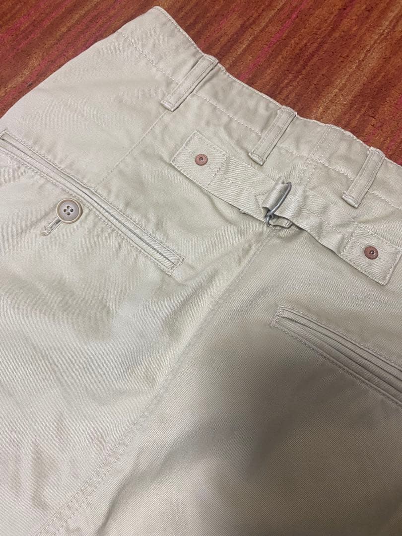 FUMITO GANRYU ガンリュウサルエルチノパンツ Mサイズ ベージュ