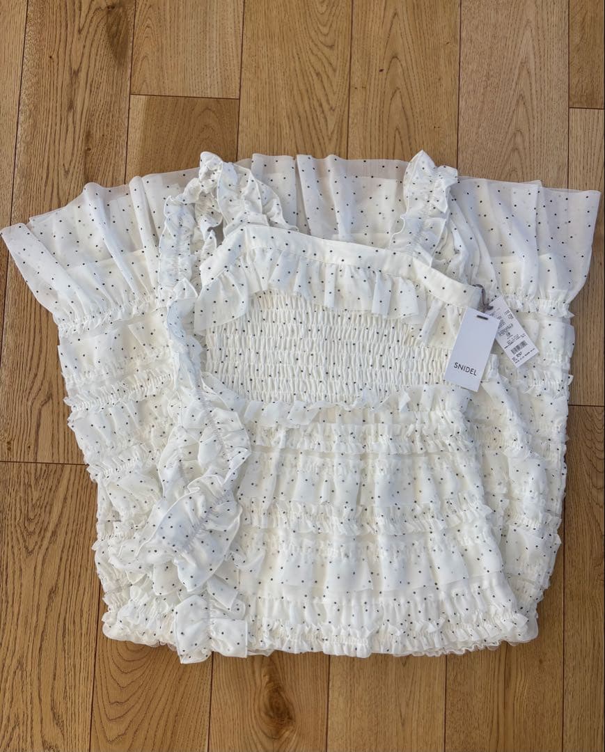 SNIDEL ショルダーリボンキャミワンピース swfo251125 サイズ1