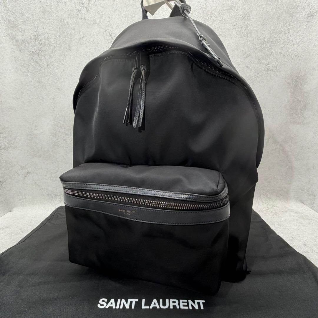 【美品】サンローラン シティ リュック バックパック ブラック