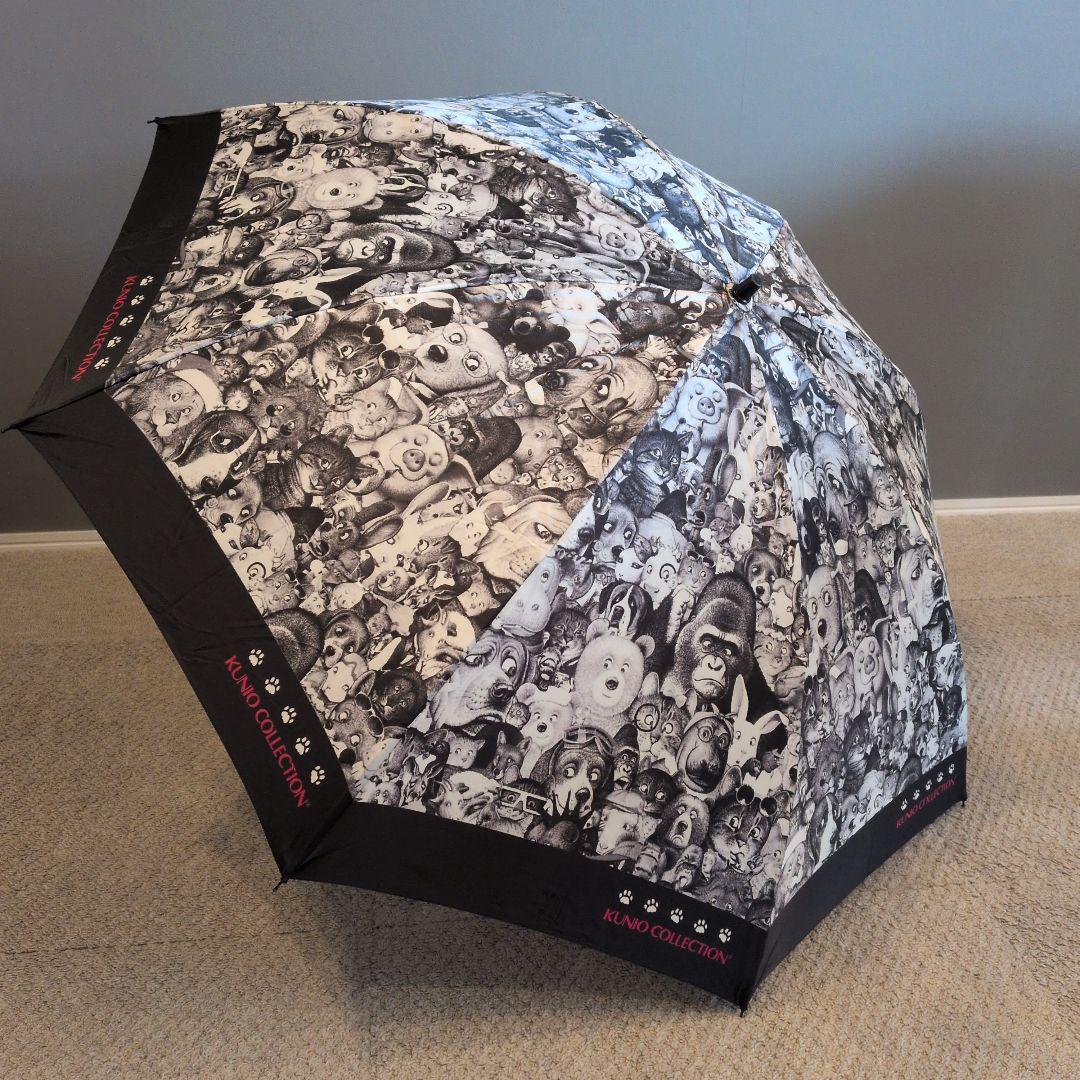 KUNIO COLLECTION 折りたたみ傘 モノクロ